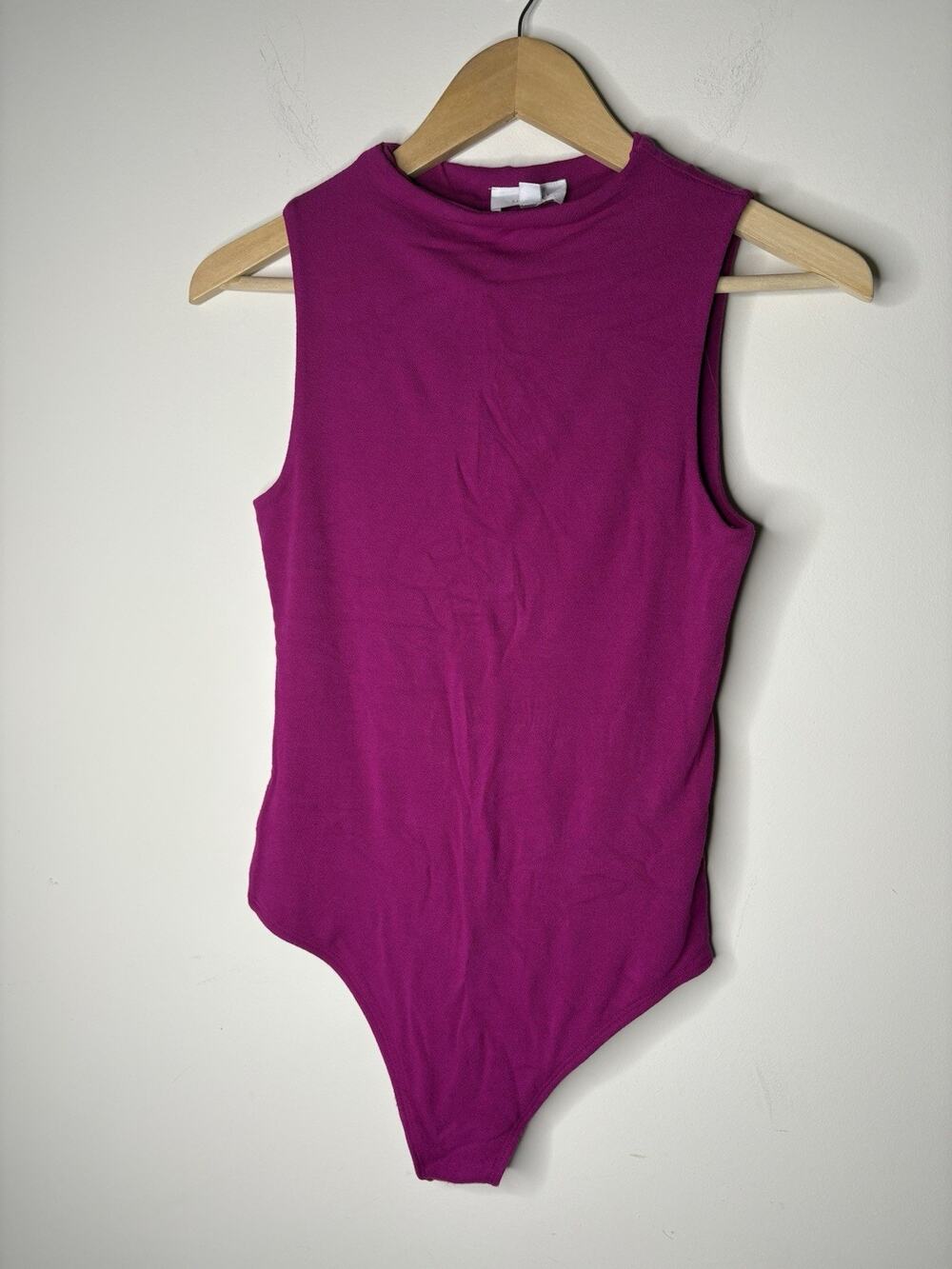 LIVE IN THE MOMENT Womens Size Medium Bodysuit Sleeveless Mock Neck Pink